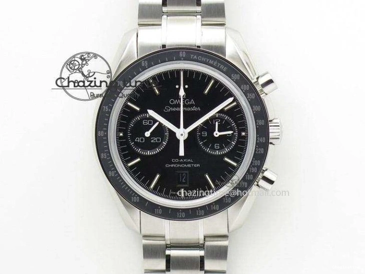 0113 Speedmaster ’57 Co-Axial RG OMF 1:1 Best Edition Black Dial On Leather Strap A9300 (Free Leather Strap) Resilient 8064